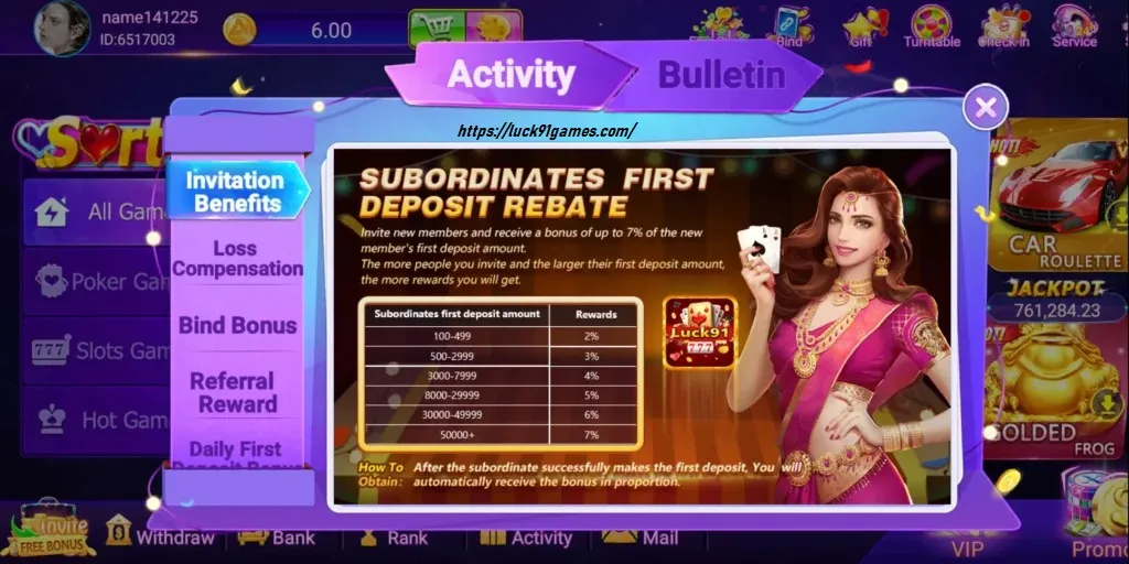 Luck 91 Game